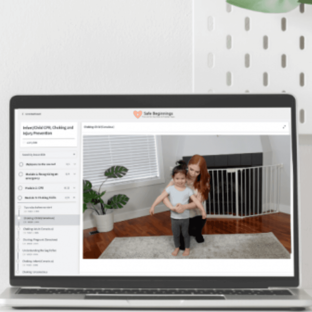 Infant/Child CPR, Choking and Injury Prevention Online Course from Safe Beginnings